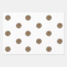 カスタムHAPPY MOTHER'S DAY Scalloped Edge Gift ラッピングペーパーシート