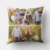 カスタムHappy New Year Photo Collage装飾用クッション クッション (裏面)