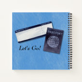 カスタムHappy Retirement Travel Themed Guest ノートブック (裏面)