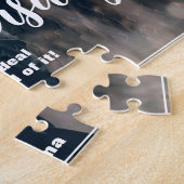 カスタムHappy Soberversary 1写真パーソナライズされた ジグソーパズル (側面)