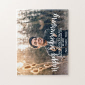 カスタムHappy Soberversary 1写真パーソナライズされた ジグソーパズル (縦)