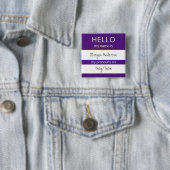 カスタムHELLO私の名前代名詞はバッジ 缶バッジ (インサイチュ)