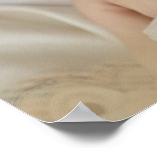 カスタムHello Worldスクリプトベビー写真 ポスター (角)