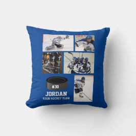 カスタムHockey Photo Collageチーム名 クッション