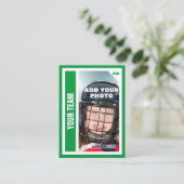 カスタムHockey Trading Card (Green)統計の追加 コーリングカード (スタンド正面)