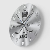カスタムHockey Wall Clockを注文 ラージ壁時計 (傾斜)