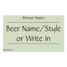 カスタムHome Brew Beerボトルラベル（長方形）