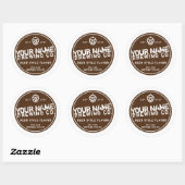 カスタムHomebrew Beer Labels – 単語の色を変更 ラウンドシール (シート)