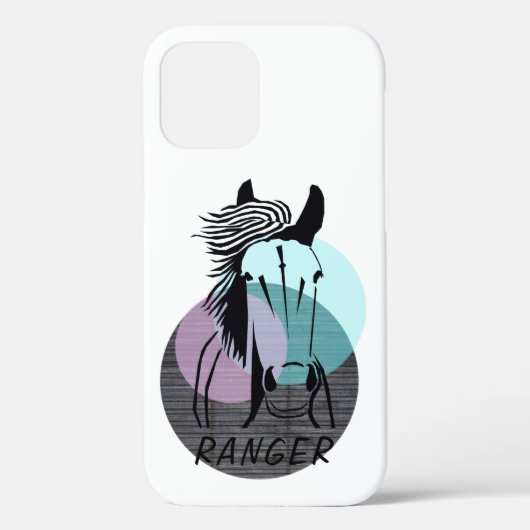 カスタムHorse Apple IPhone 12 (タフ)電話ケース Case-Mate iPhoneケース (裏面)