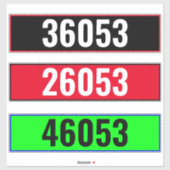 カスタムHouse Numbers – メールボックス シール (シート)