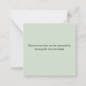 カスタムHummingbirdノートカード ノートカード (裏面)