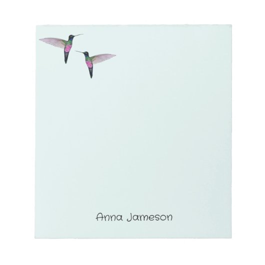 カスタムHummingbirdメモ帳 ノートパッド (正面)