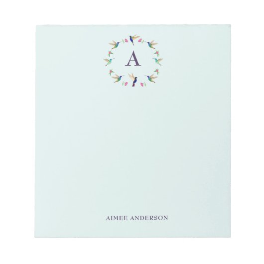 カスタムHummingbirdメモ帳 ノートパッド (正面)