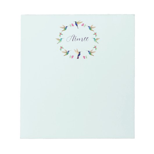 カスタムHummingbirdメモ帳 ノートパッド (正面)