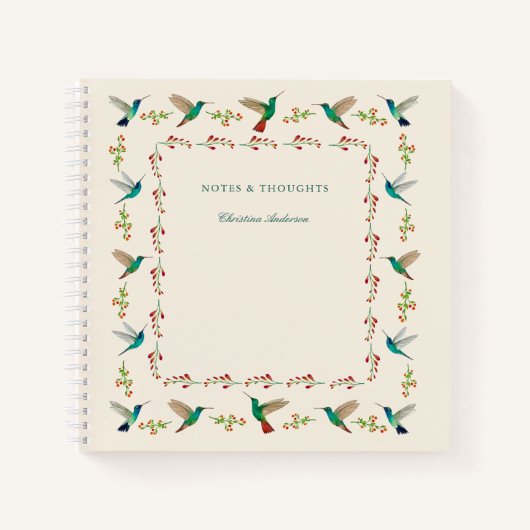 カスタムHummingbirdメモ縁ど帳 ノートブック (正面)