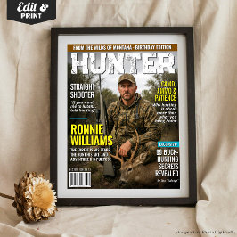 カスタムHUNTER雑誌表紙 オーダーメイドの狩猟デザイン ポスター