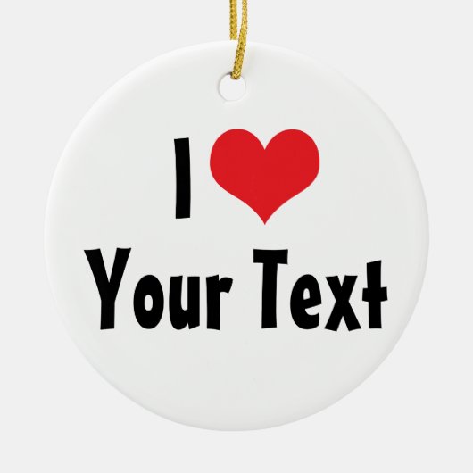 カスタムIラブオーナメント セラミックオーナメント (正面)