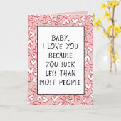 カスタムI愛あおもしろいなたのバレンタイン引用文ハート カード (黄色い花)