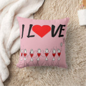 カスタムI愛ネットボール クッション (ブランケット)