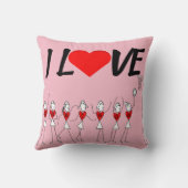 カスタムI愛ネットボール クッション (裏面)