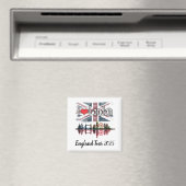 カスタムI London Skyline Union Jack Souvenir マグネット (インサイチュ (食洗機))