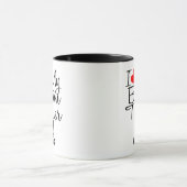 カスタムI Love My Boston Terrier Mag マグカップ (中央)