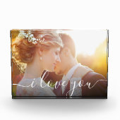 カスタムI love you Script Photo memory フォトブロック (正面)