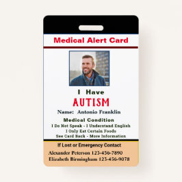 カスタムIDお子様アダルトフォト名 バッジ