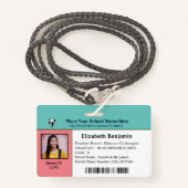 カスタムIDカード子男の子ガール バッジ (正面ランヤード)