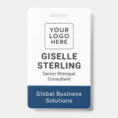 カスタムIDカードQRコード会社従業員名タグ バッジ (正面)