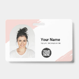 カスタムIDカーモダンドシンプルQRアークフォトブラシ バッジ