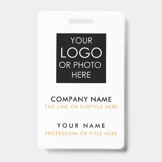 カスタムIDバッジ印刷パーソナライズされた従業員ID バッジ (正面)