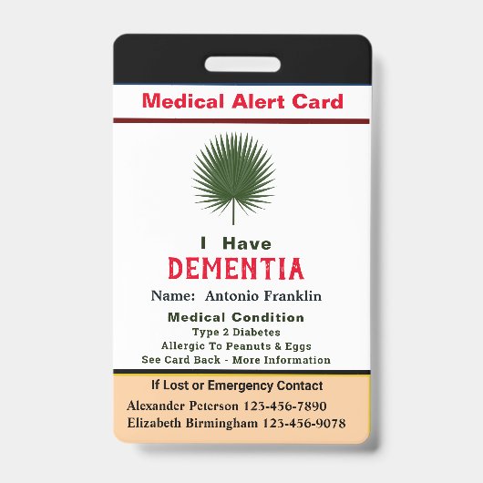 カスタムID識別子大人名 バッジ (正面)