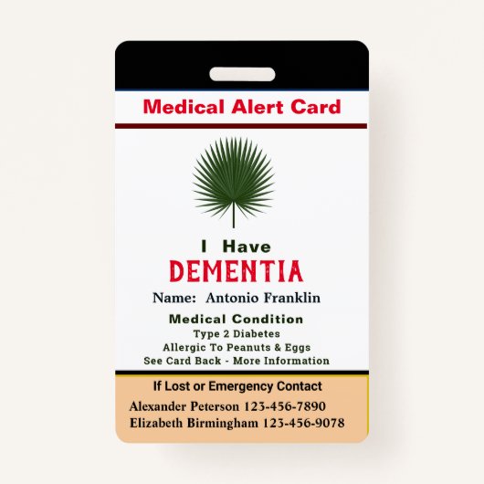 カスタムID識別子大人名 バッジ (正面)