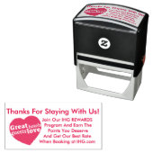カスタムIHGリワード感謝してい2.9インチx 1.4インチスタンプ セルフインキングスタンプ (インサイチュ)