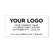 カスタムInlineロ企業のゴ差出人住所 セルフインキングスタンプ