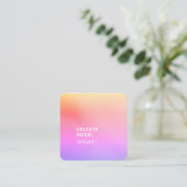 カスタムinstagramくもの巣有名人ファッションブロガー スクエア名刺 (スタンド正面)