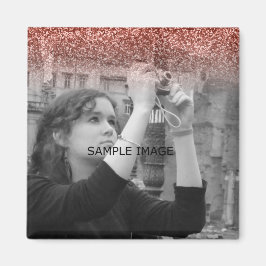 カスタムInstagramの写真 |独自のグリッター マグネット