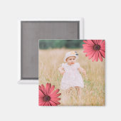 カスタムInstagramの写真 |独自のデイジーの作成 マグネット (正面/裏面)