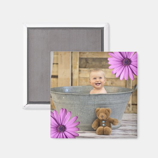 カスタムInstagramの写真 |独自の花を作成する マグネット (正面/裏面)