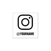 カスタムInstagramの名後を追前 ラバースタンプ (インプリント)