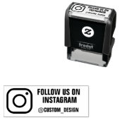 カスタムInstagramアドレスのスタンプ署名 セルフインキングスタンプ (インサイチュ)