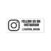 カスタムInstagramアドレスのスタンプ署名 ラバースタンプ (インプリント)