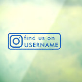 カスタムinstagramソーシャルメディアカーの窓シール ウィンドウサイン (シート3)