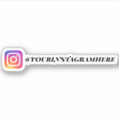 カスタムInstagramソーシャルメディア シール (正面)