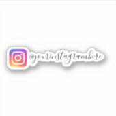 カスタムInstagramソーシャルメディア シール (正面)