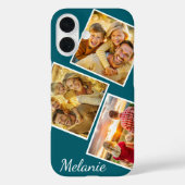 カスタムInstagramフォトコラージュの名パーソナライズされた前 Case-Mate iPhoneケース (裏面)