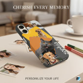 カスタムInstagramフォトコラージュの名パーソナライズされた前 Case-Mate iPhoneケース