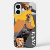 カスタムInstagramフォトコラージュの名パーソナライズされた前 Case-Mate iPhoneケース (裏面)