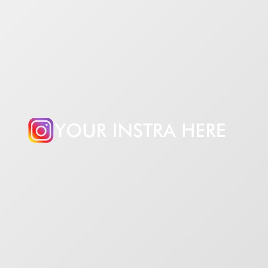 カスタムInstagramユーザー名 窓用カーデカル ウィンドウサイン (シート)